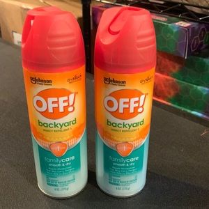 2 bottles of Off backyard insect repellent. Brand new.